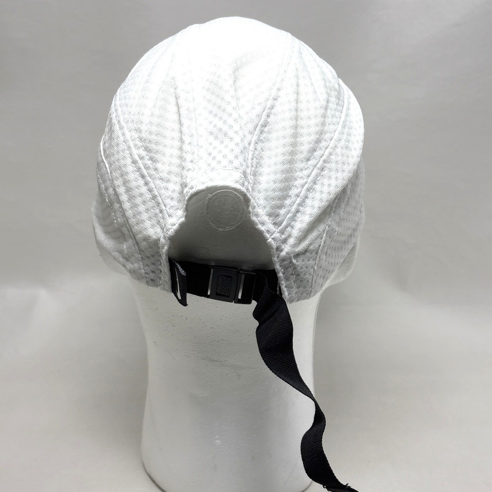 VTG Nike Hat Cap 90s Tailwind‎ Panel White Running Mesh Men Strap Back - Picture 2 of 8
